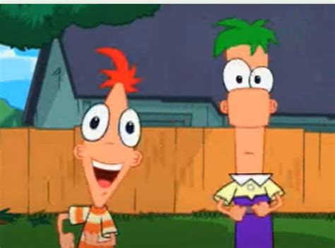 phineas and ferb from the front|phineas facing forward.